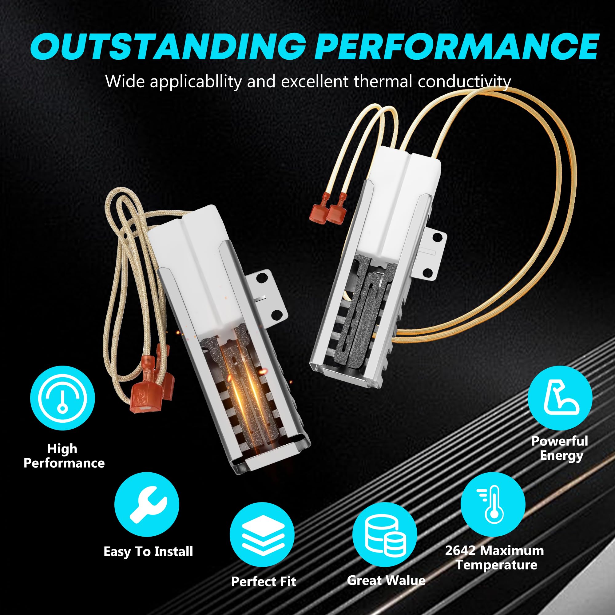 Amazon.com: (2 PCS) PB040001 Viking Ignitor - Gas Range Oven